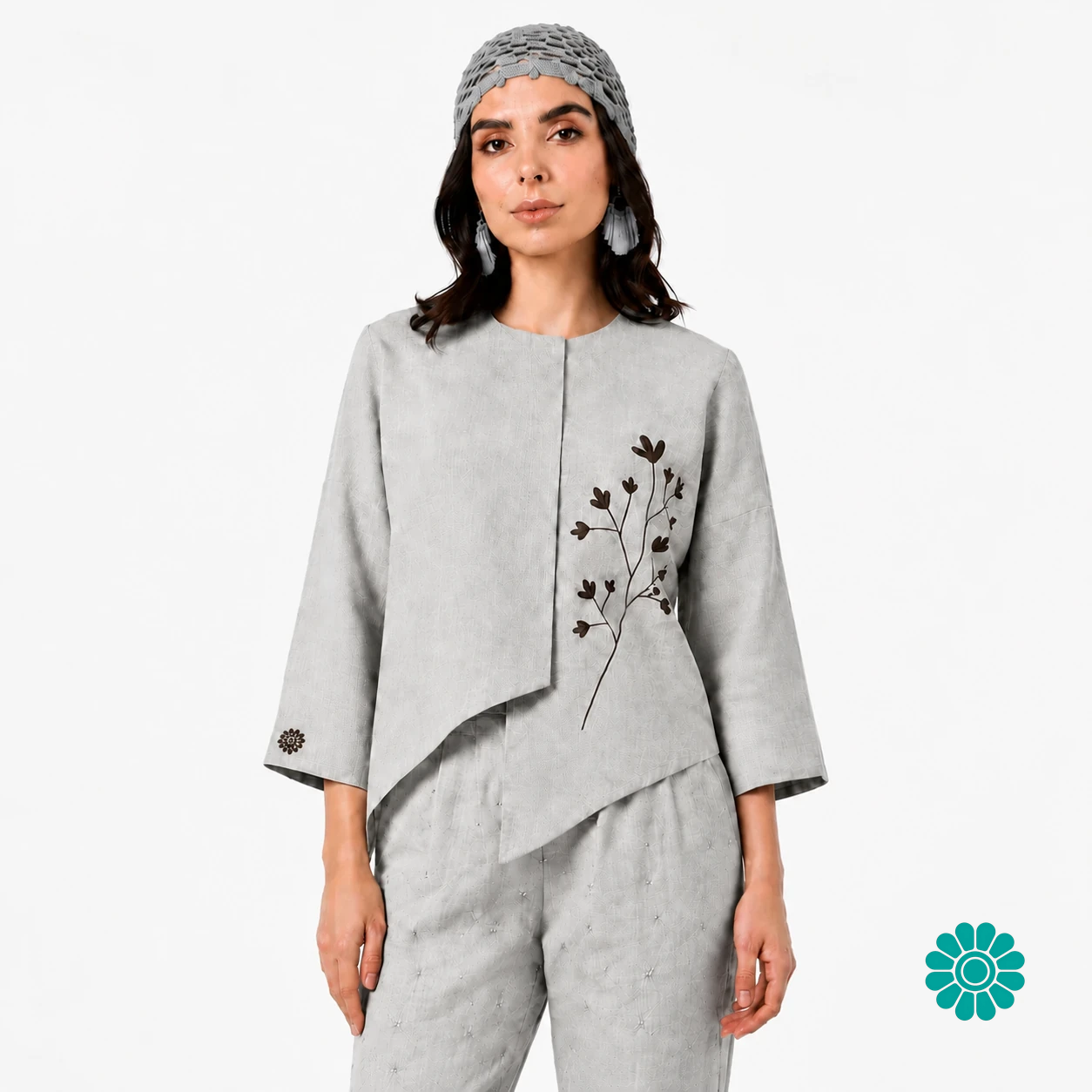 کت و شلوار گل سایه — تصویر 4