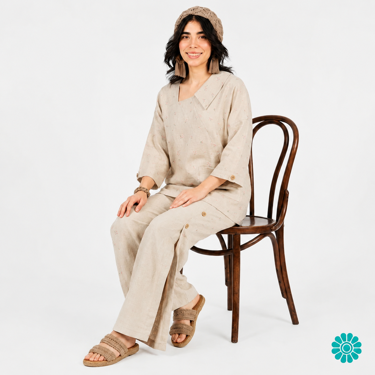بلوز شلوار خاکین — تصویر 2